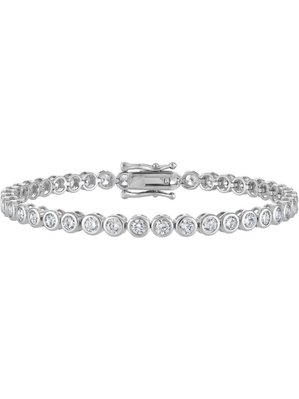 Elegant CZ Tennis Bracelet for Women | 3mm Bezel Set, Sparkling Jewelry Gift